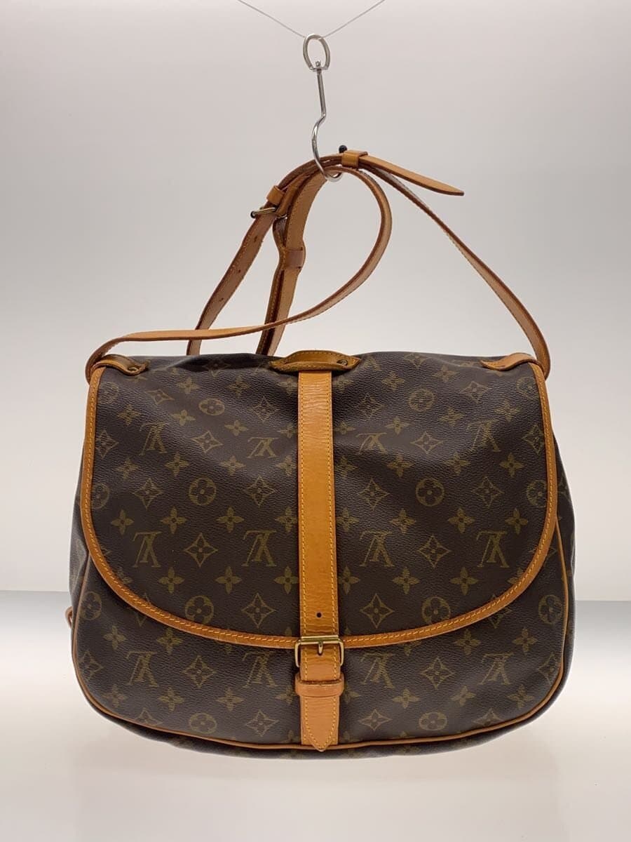 LOUIS VUITTON1)Saumur 35_Monogram Canvas PVC BRW 3