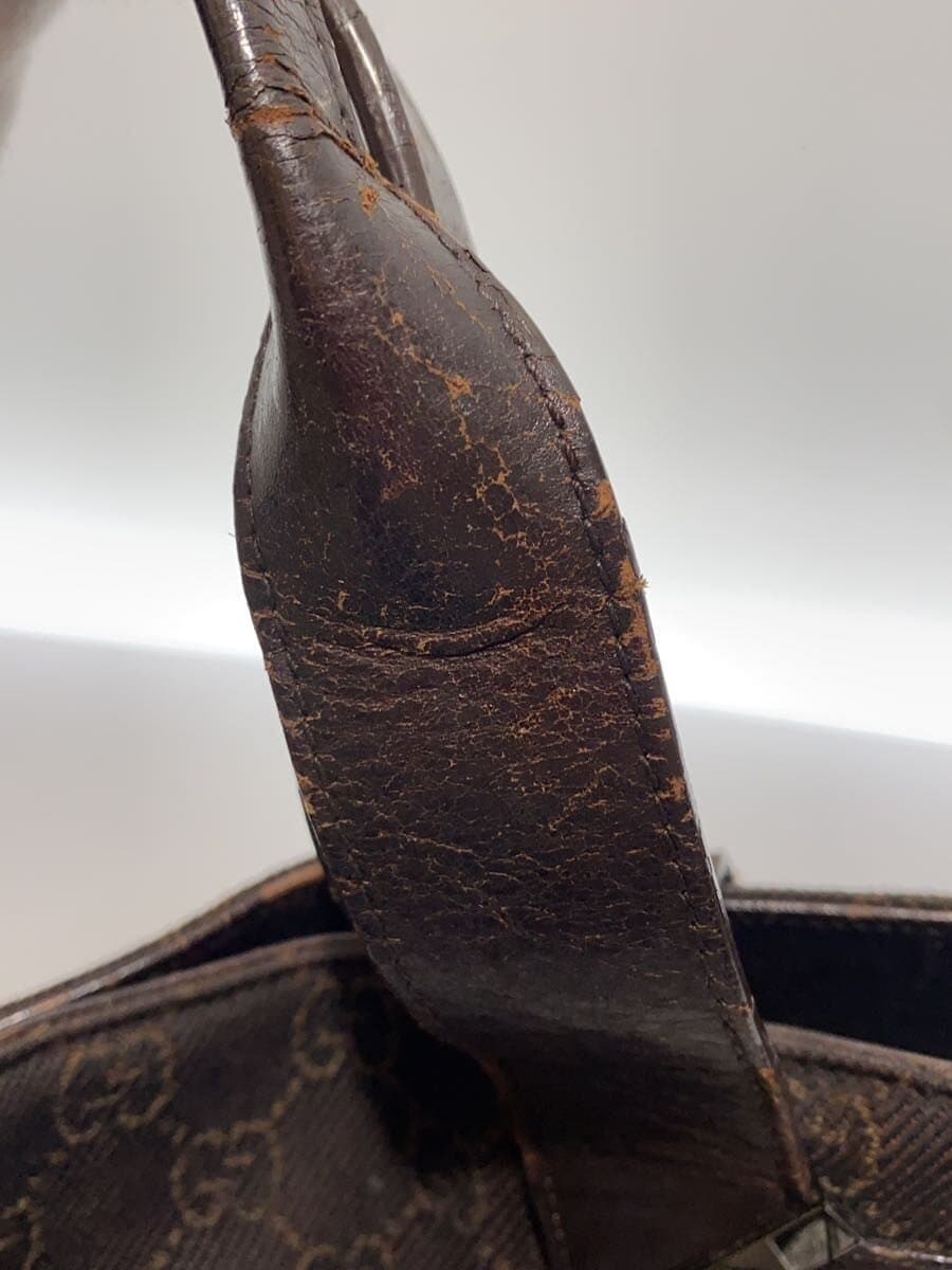 GUCCI tote bag canvas BRW all-over pattern 7