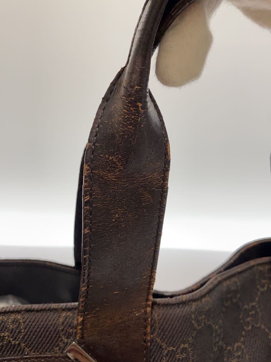 GUCCI tote bag canvas BRW all-over pattern 8