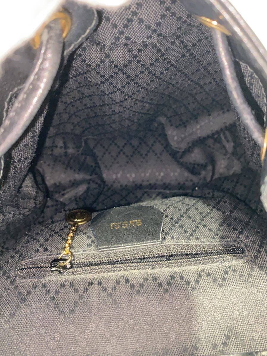 GUCCI Backpack Leather Black 6