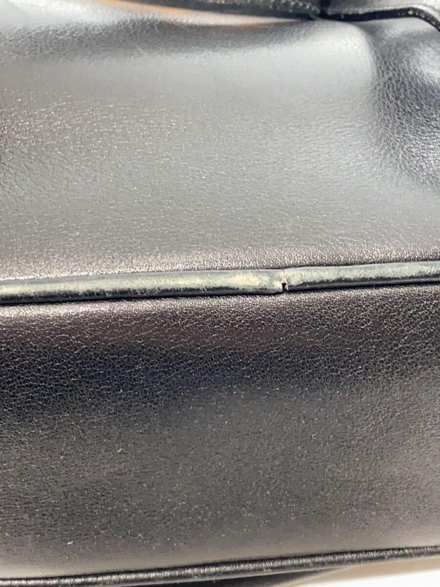 GUCCI Backpack Leather Black 7