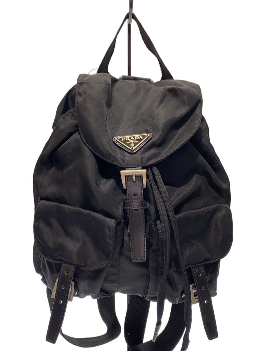 PRADA Backpack Nylon BLK B6677F