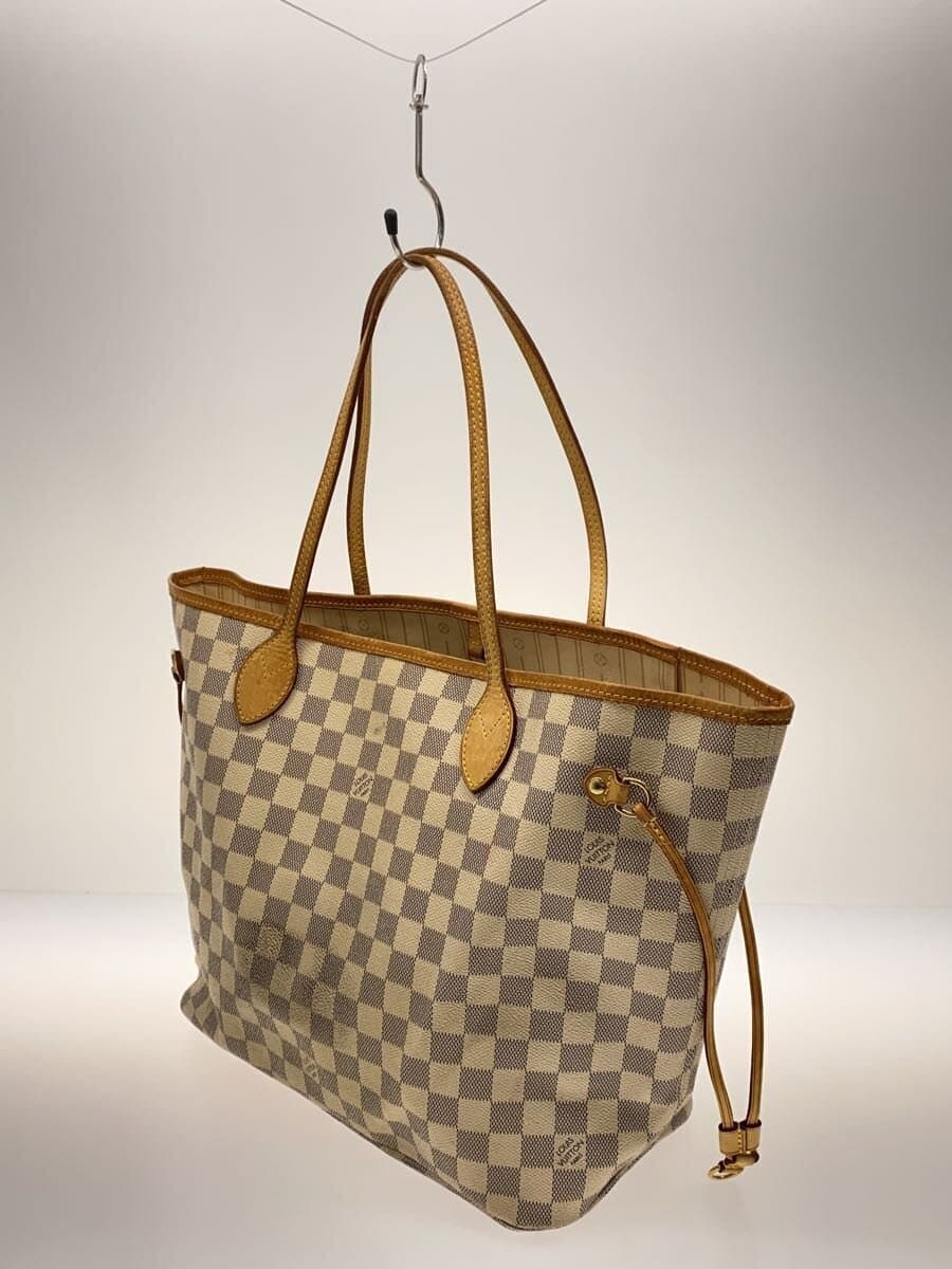 LOUIS VUITTON1)Neverfull MM_Damier Azur PVC WHT All Over Pattern 2