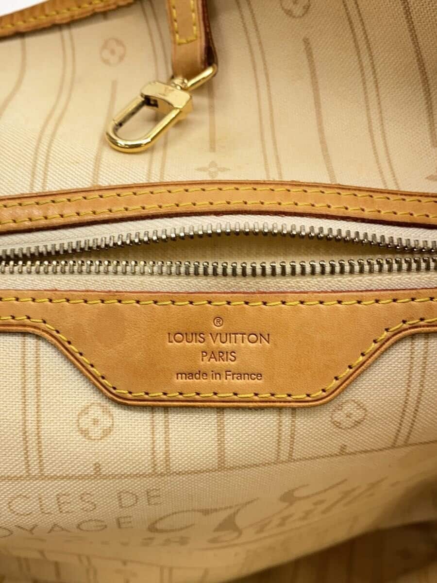 LOUIS VUITTON1)Neverfull MM_Damier Azur PVC WHT All Over Pattern 5