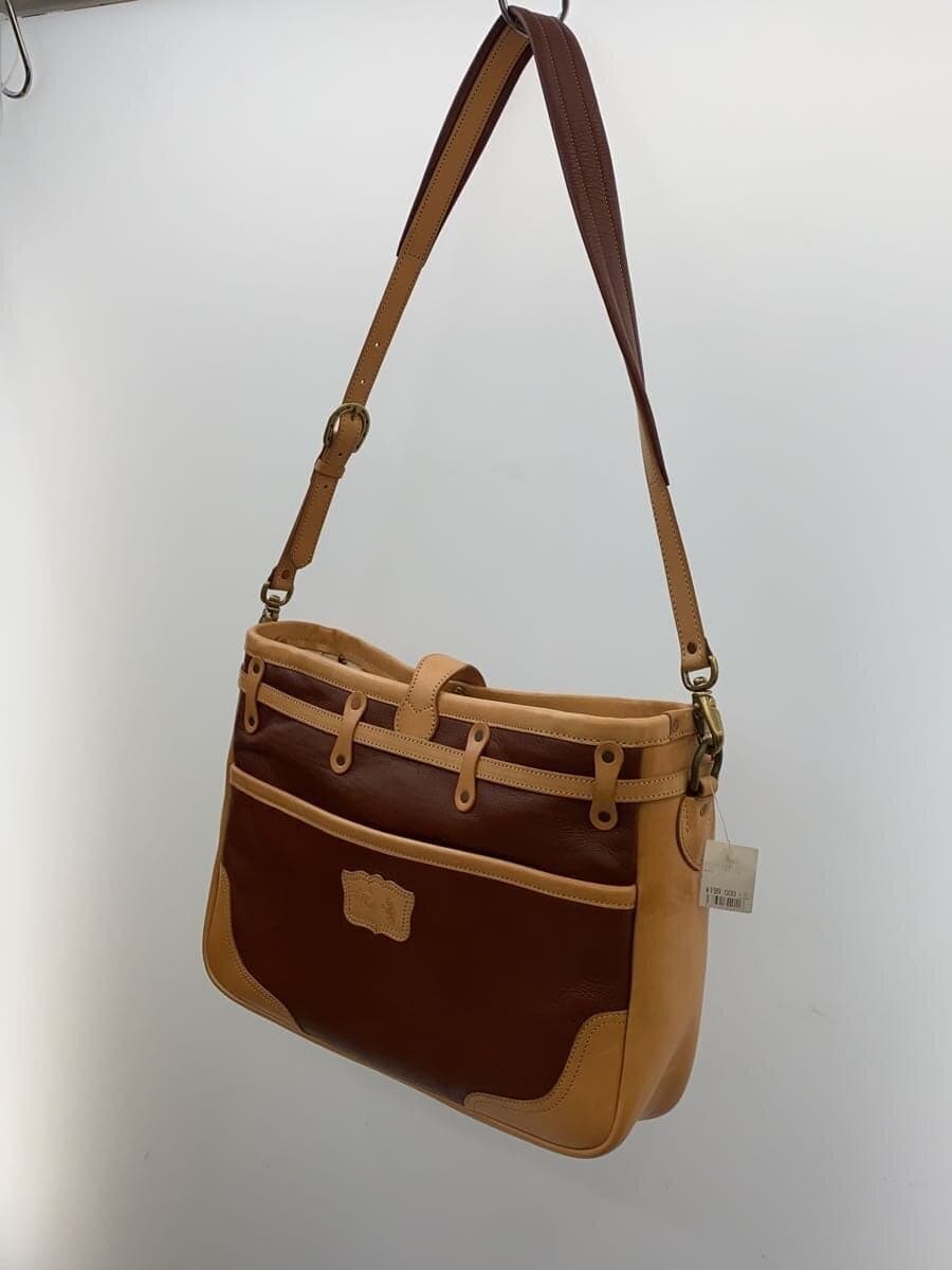 KC，s Shoulder Bag Leather BEG Solid 2