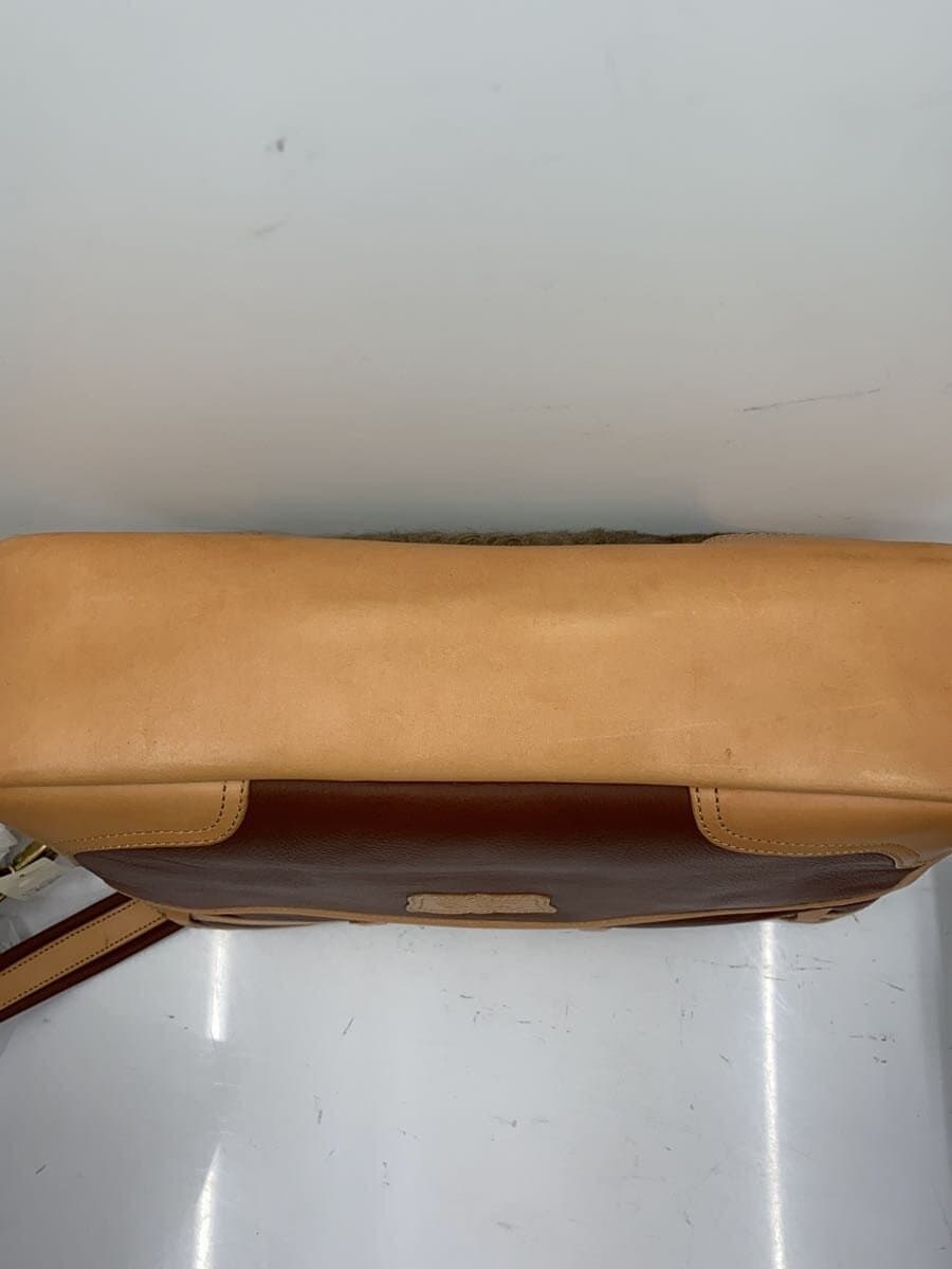 KC，s Shoulder Bag Leather BEG Solid 4