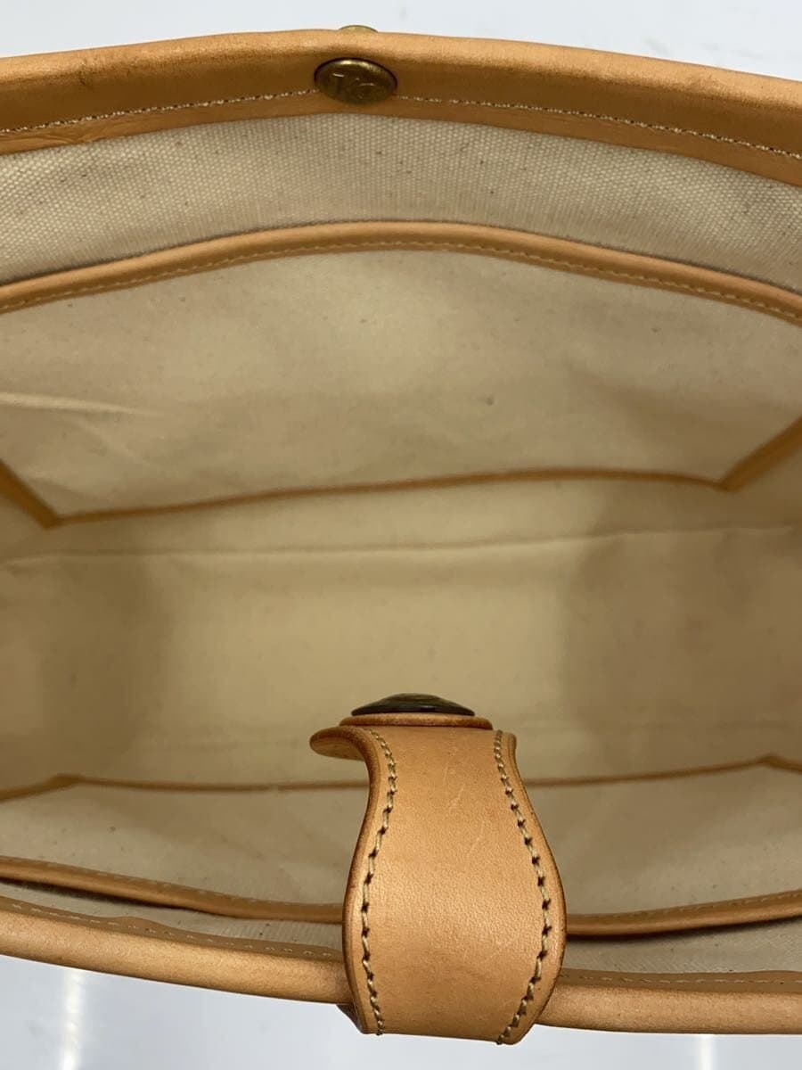 KC，s Shoulder Bag Leather BEG Solid 6