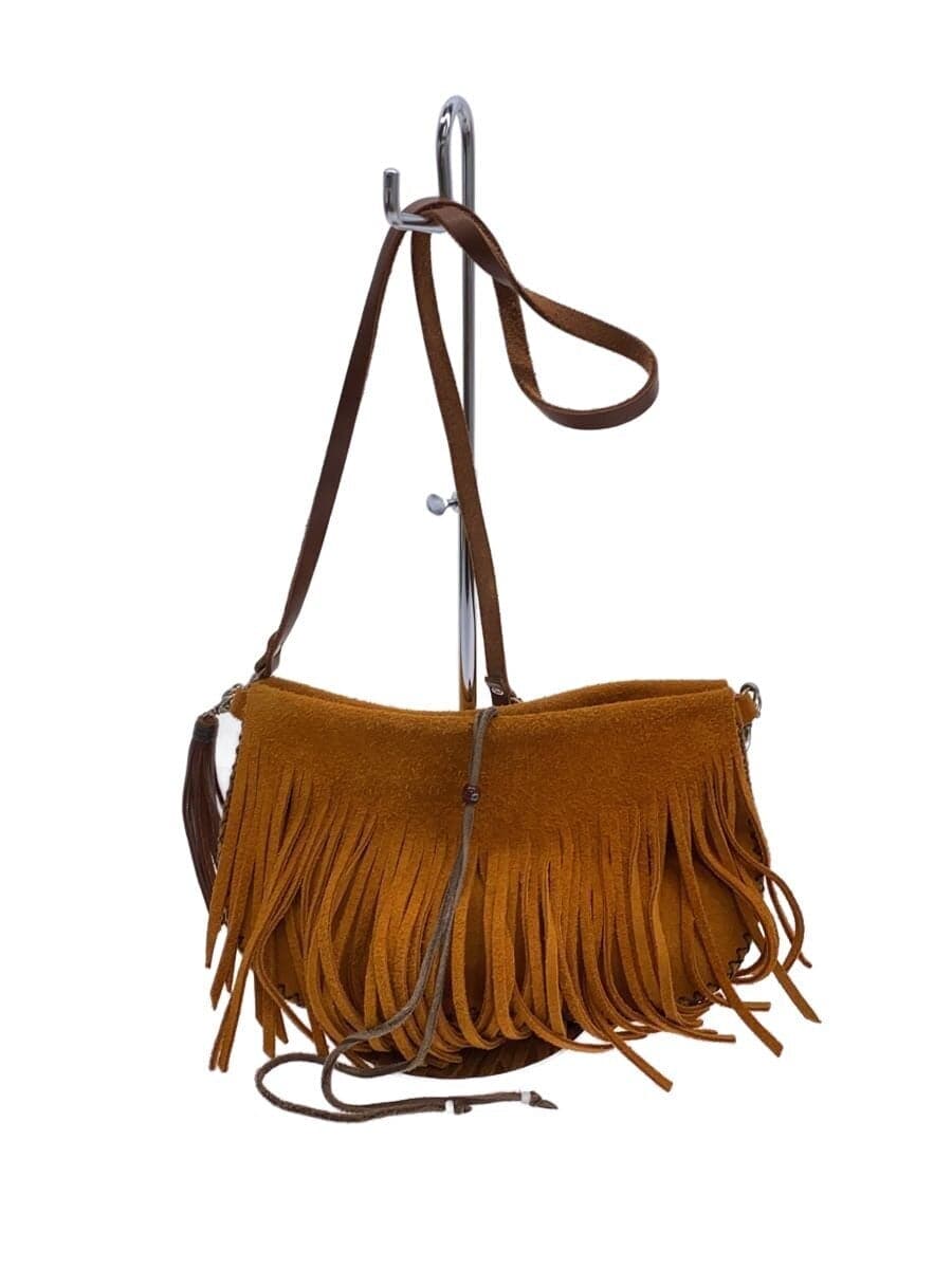 FUNNY Shoulder Bag Suede CML Solid Color