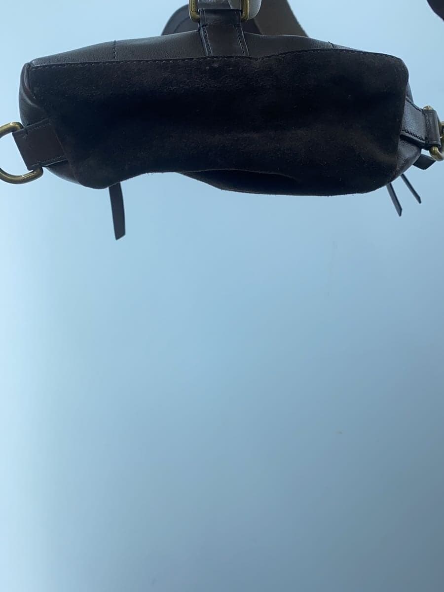 COACH Shoulder Bag Leather BRW Solid Color 70796 4