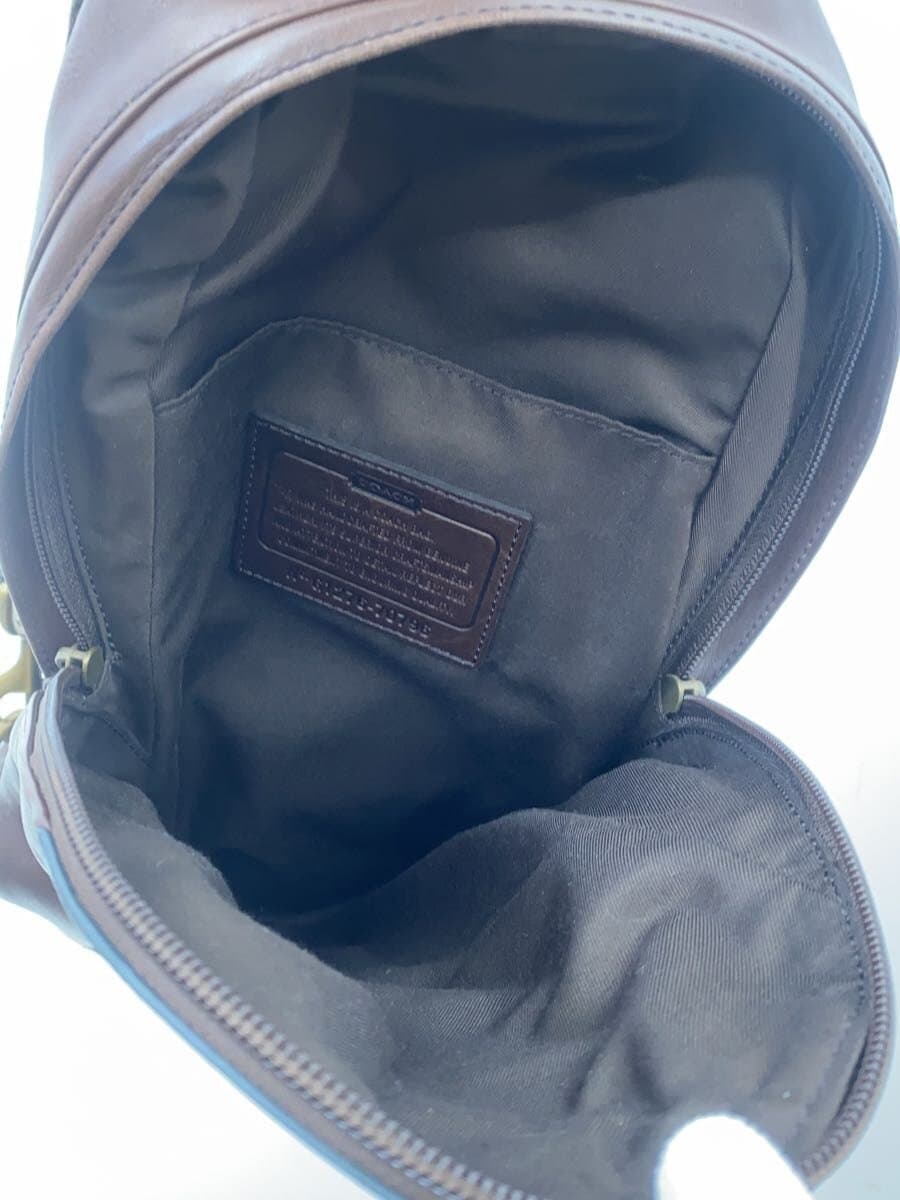 COACH Shoulder Bag Leather BRW Solid Color 70796 6