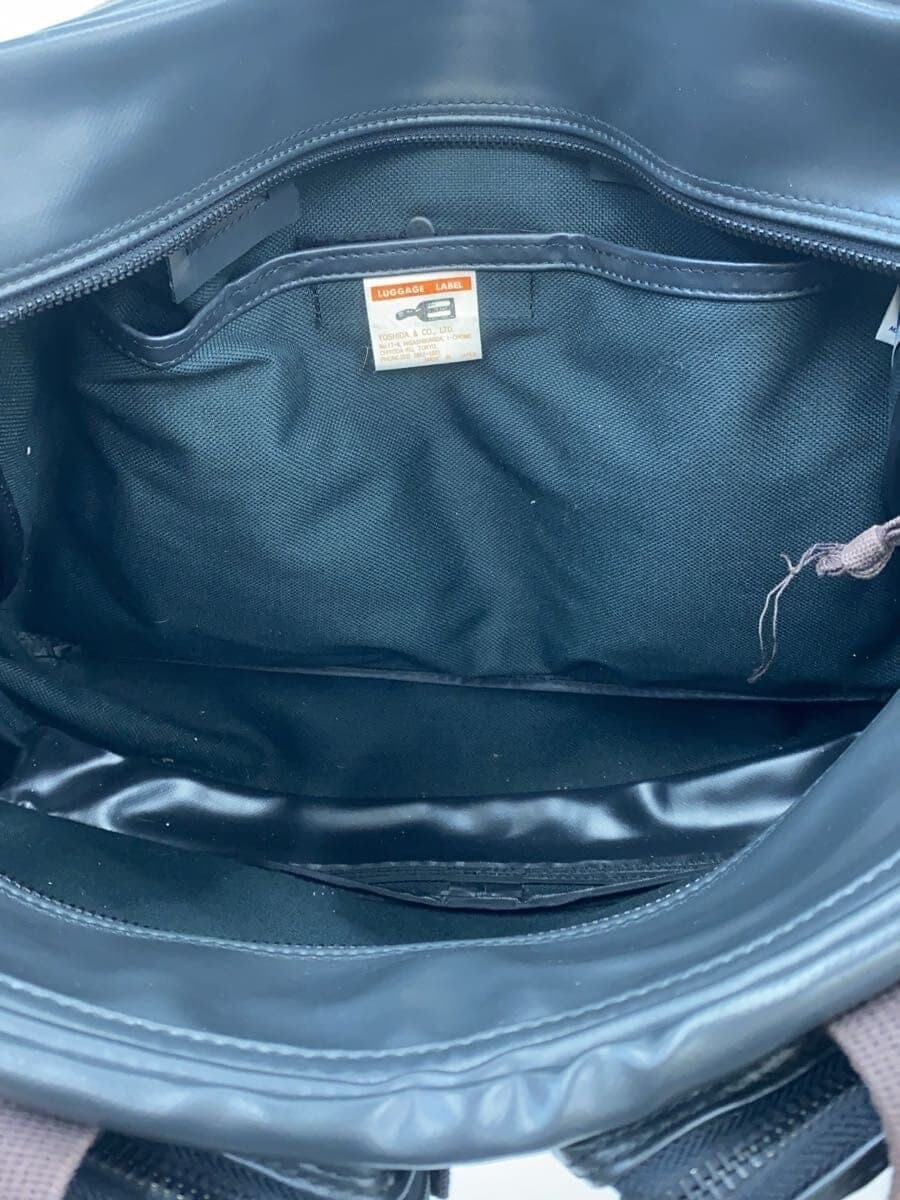 LUGGAGE LABEL Shoulder Bag -- BLK Solid Color 6