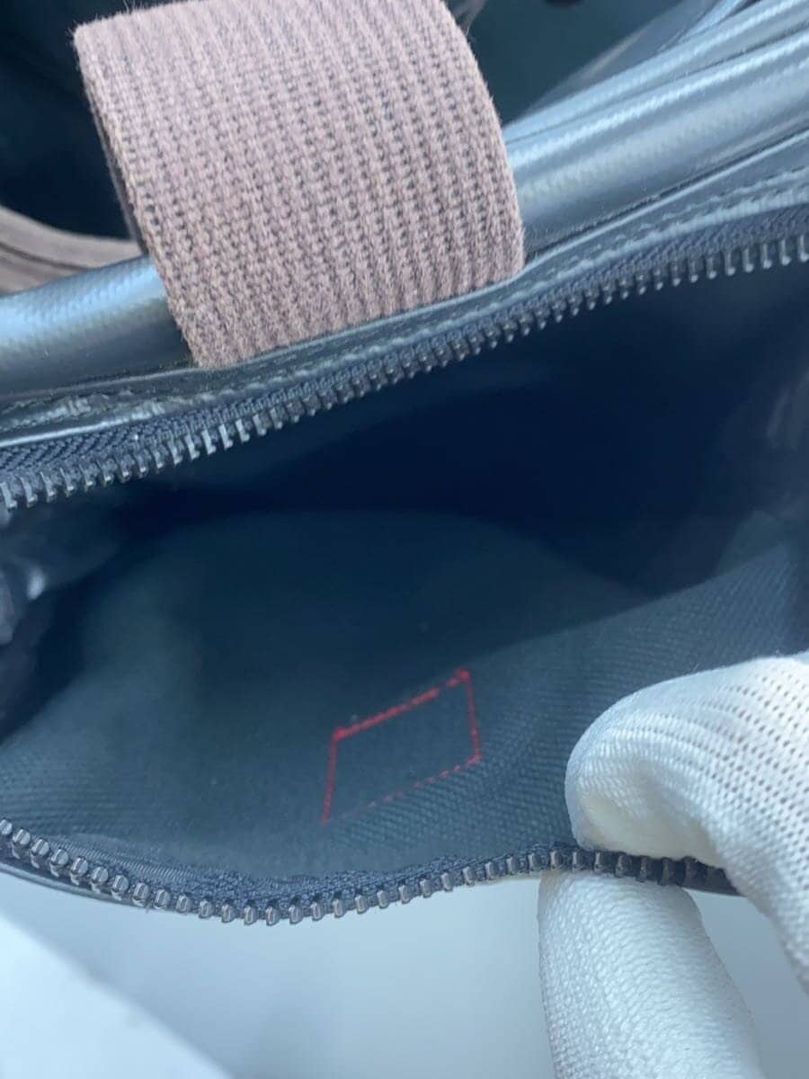 LUGGAGE LABEL Shoulder Bag -- BLK Solid Color 7