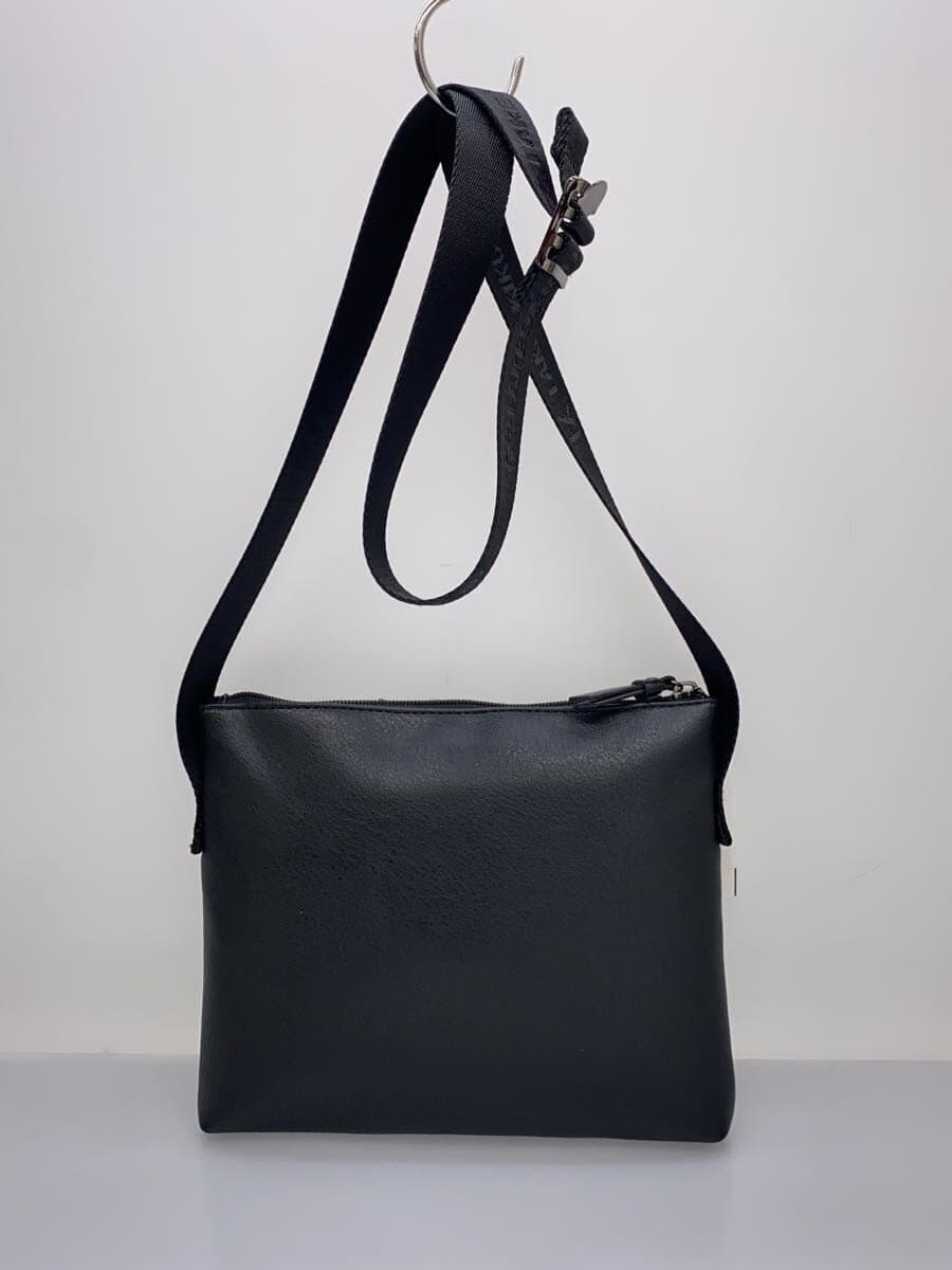 TAKEO KIKUCHI Shoulder Bag Leather BLK Solid 3