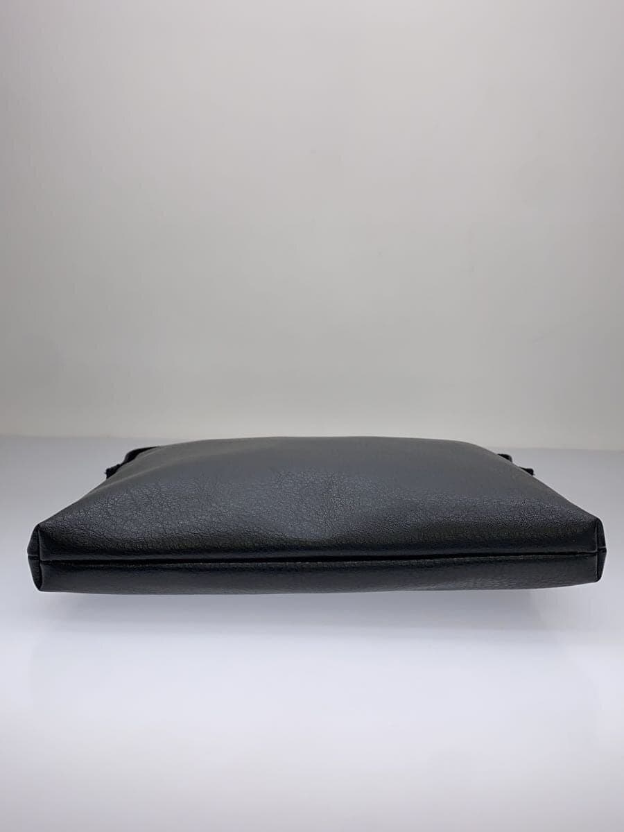 TAKEO KIKUCHI Shoulder Bag Leather BLK Solid 4