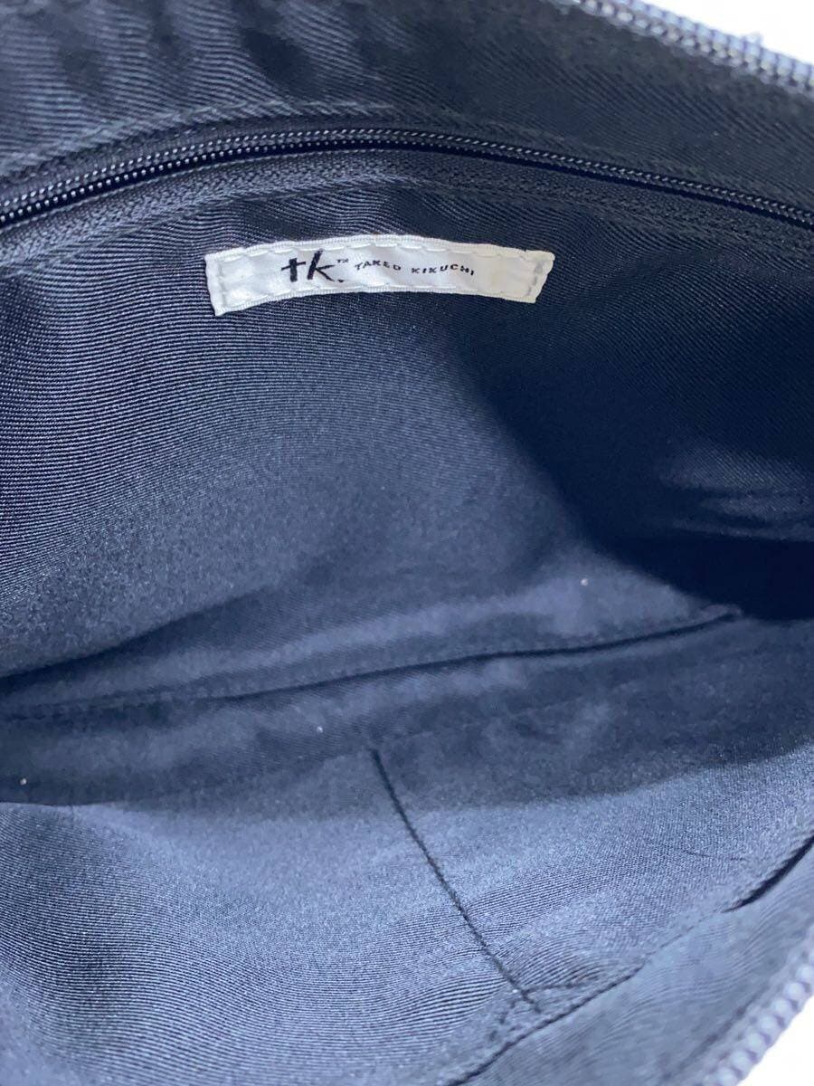 TAKEO KIKUCHI Shoulder Bag Leather BLK Solid 6