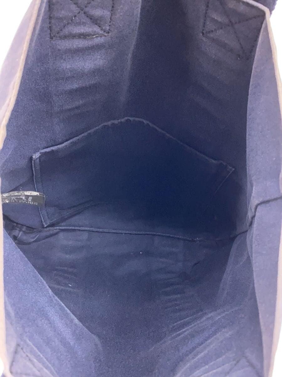 HERMES Four Toucas Tote Bag Canvas Navy Solid Color 6