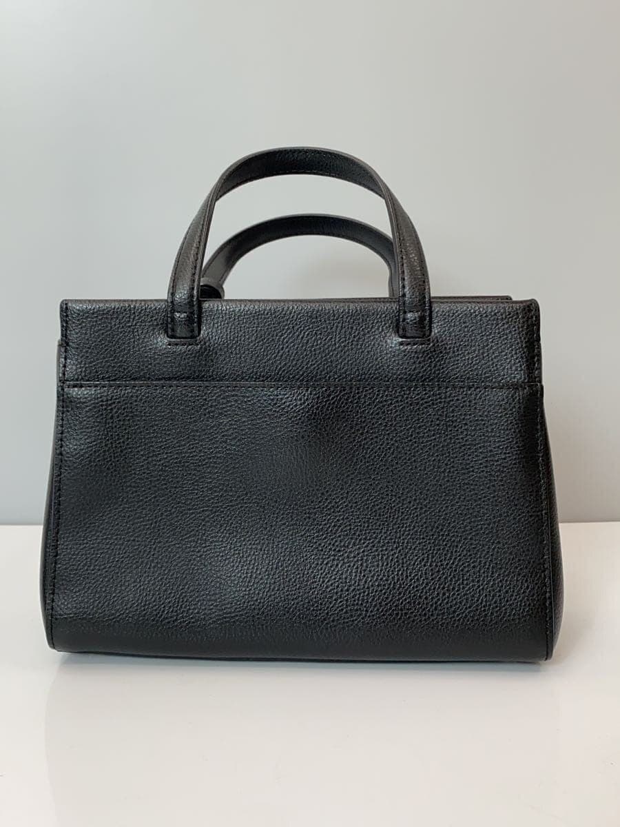agnes b.sophie 2-Way Mini Tote Bag Leather BLK Solid is11hz-06 3