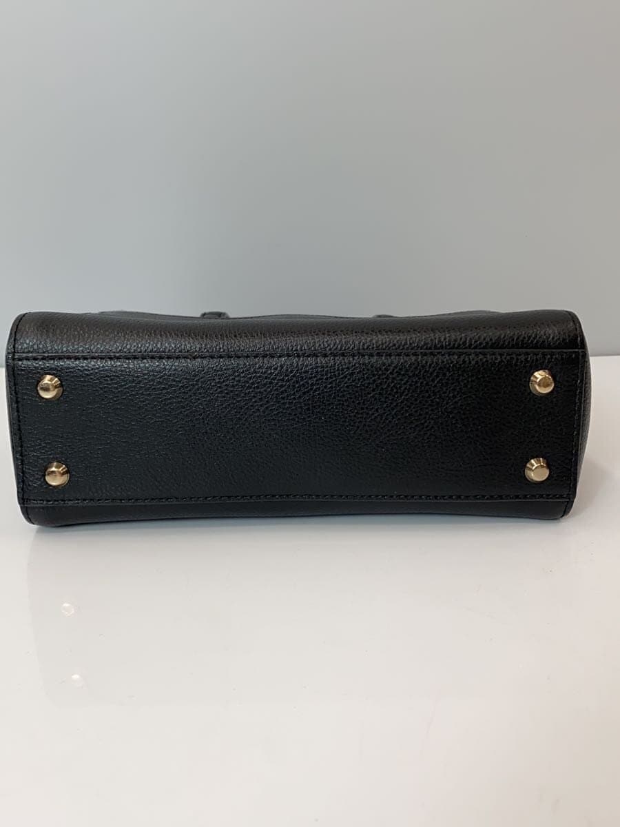 agnes b.sophie 2-Way Mini Tote Bag Leather BLK Solid is11hz-06 4