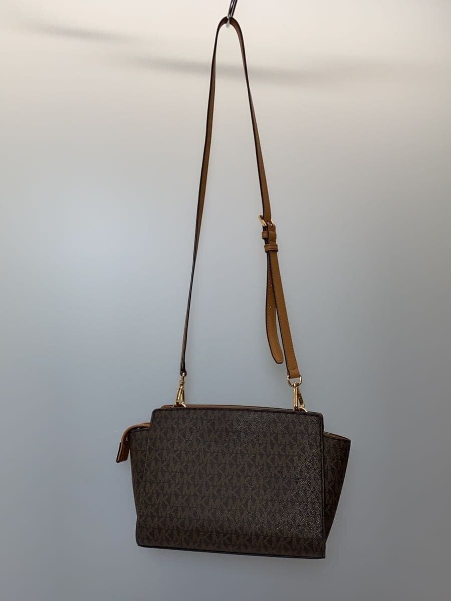 MICHAEL KORS shoulder bag PVC BRW all-over pattern 35h8glmm2b 3