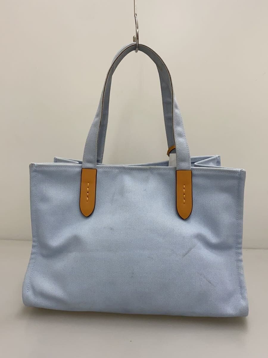COACH Handbag Canvas BLU C3868 3