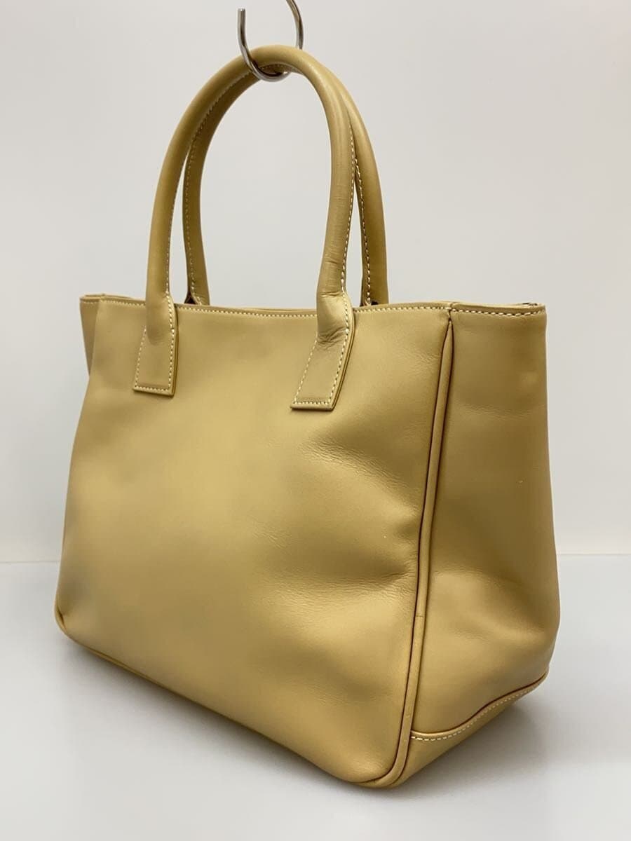 MARGARET HOWELL Handbag Leather BEG Solid 2