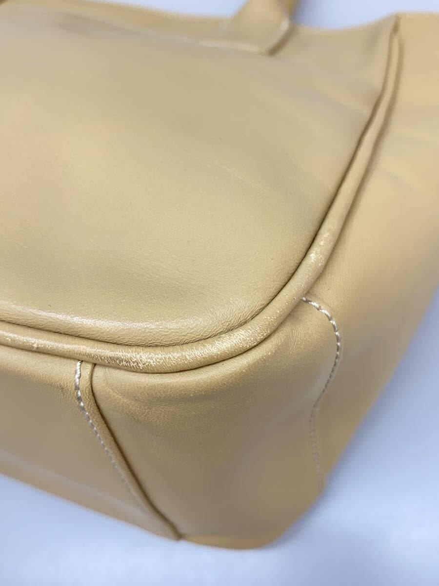 MARGARET HOWELL Handbag Leather BEG Solid 7