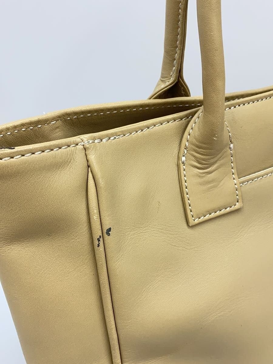 MARGARET HOWELL Handbag Leather BEG Solid 9