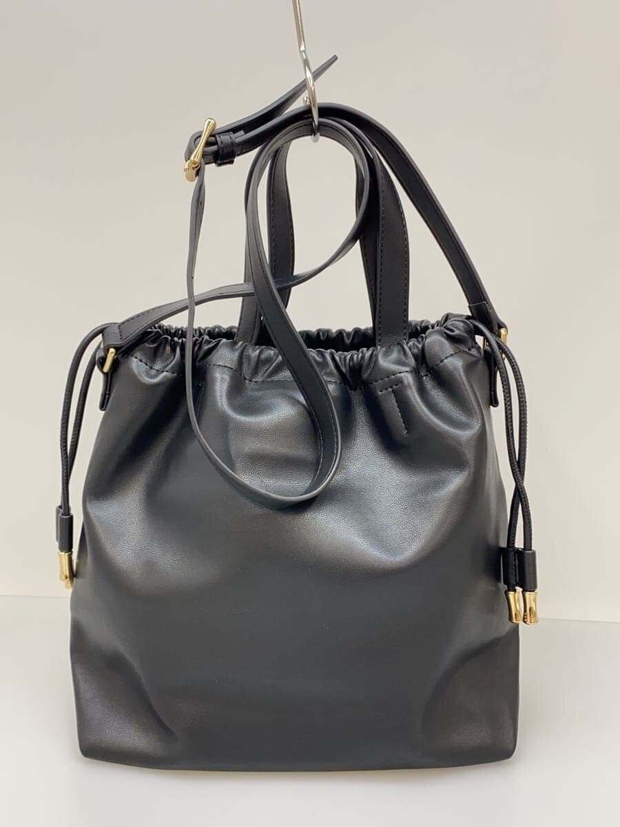 A.P.C. Shoulder Bag Leather BLK Solid 3