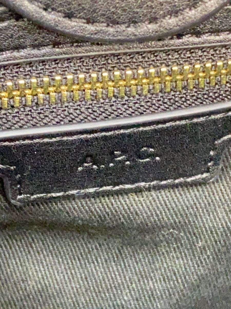 A.P.C. Shoulder Bag Leather BLK Solid 5