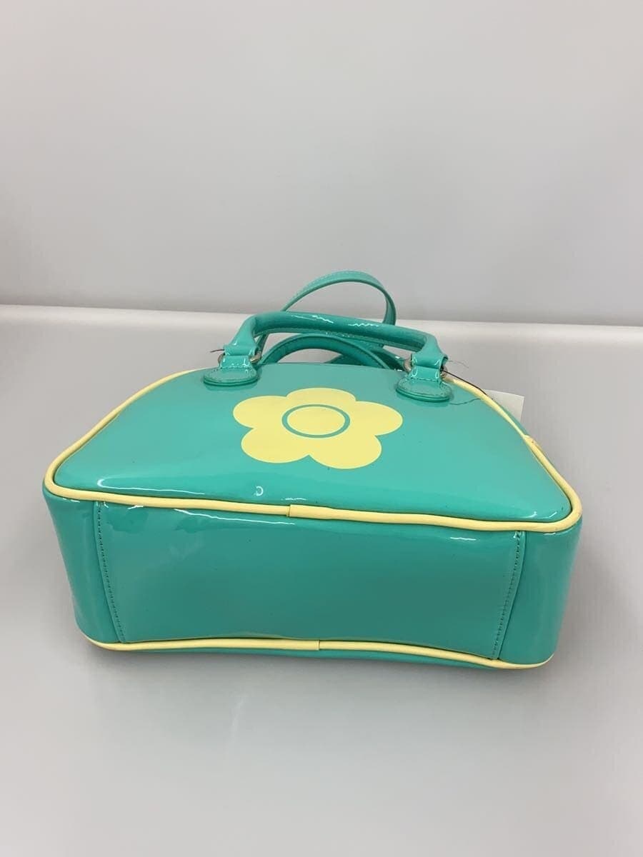 MARY QUANT2-Way Patent Leather Shoulder Bag Patent Leather GRN 4