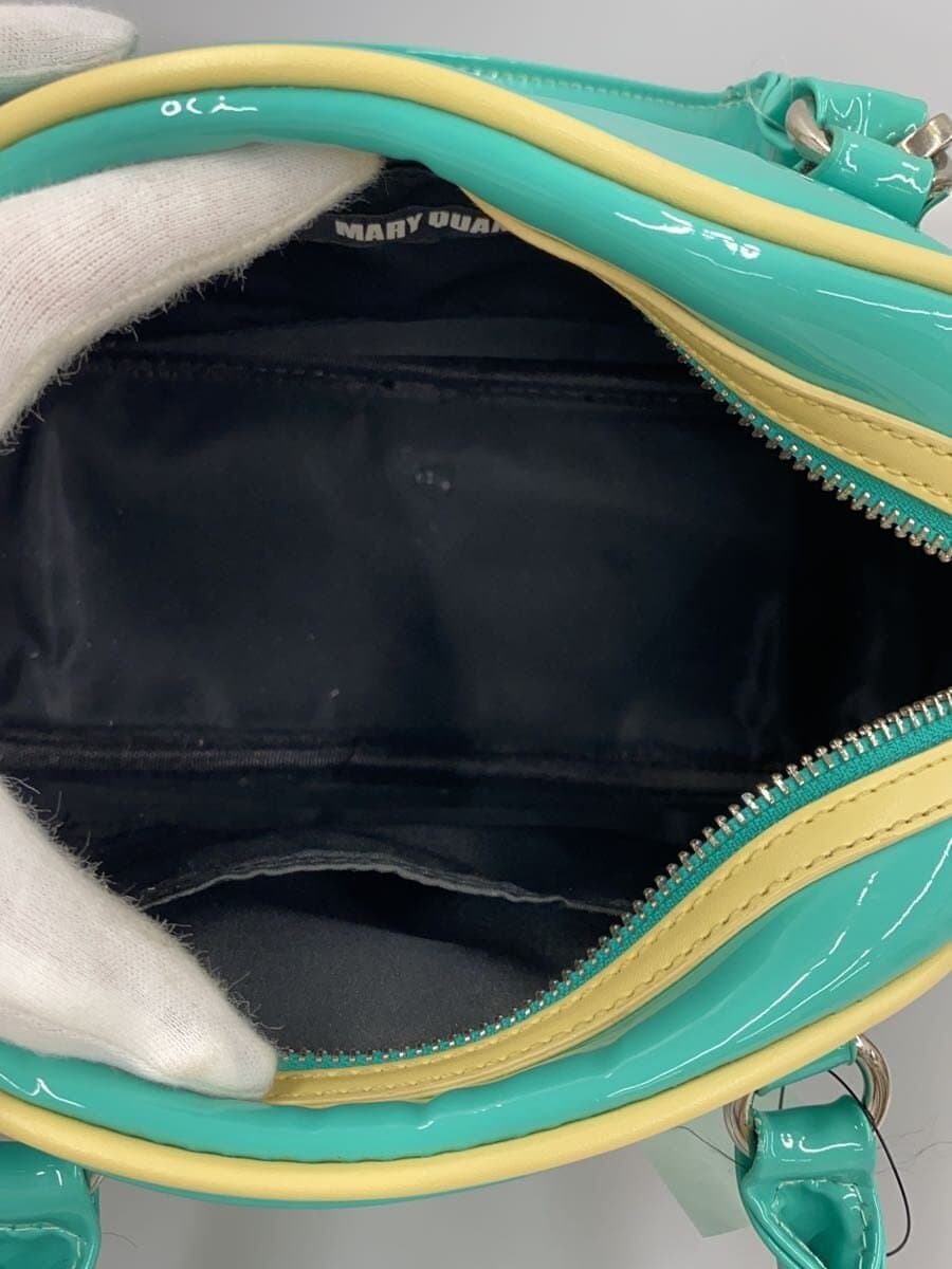 MARY QUANT2-Way Patent Leather Shoulder Bag Patent Leather GRN 6