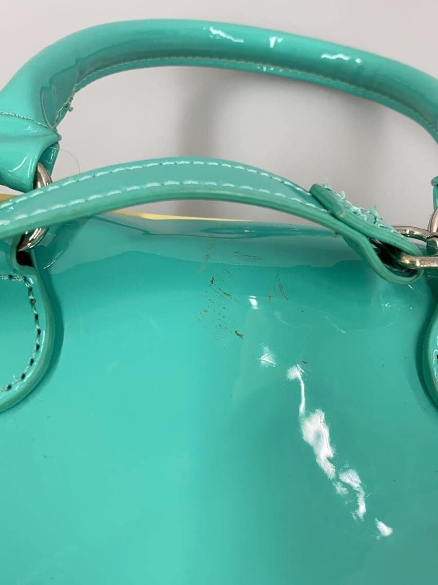 MARY QUANT2-Way Patent Leather Shoulder Bag Patent Leather GRN 7