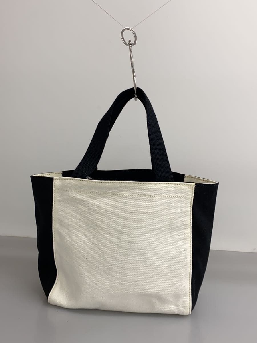 agnes b. Handbag Cotton WHT Solid M929-VTA4 3