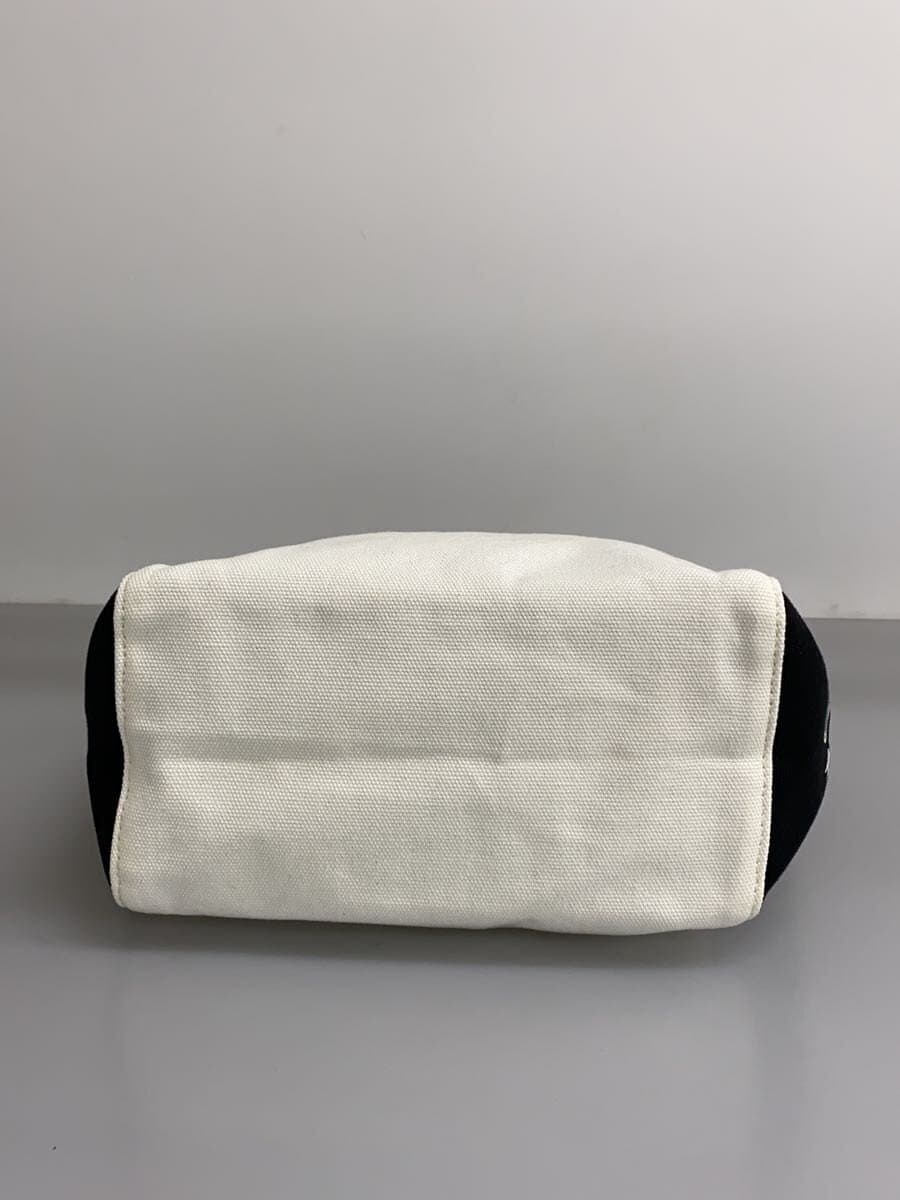 agnes b. Handbag Cotton WHT Solid M929-VTA4 4