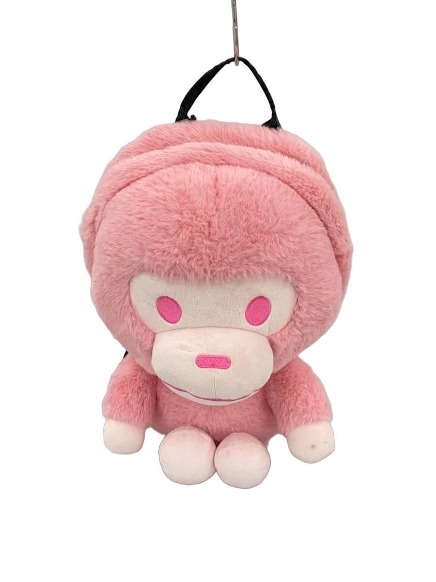 A BATHING APE Shoulder Bag Faux Fur PNK Solid 0MXBGW4235XXP