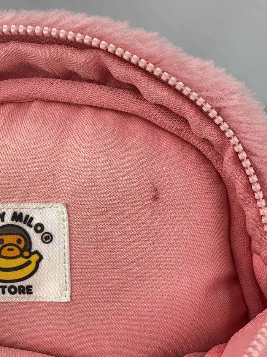 A BATHING APE Shoulder Bag Faux Fur PNK Solid 0MXBGW4235XXP 7