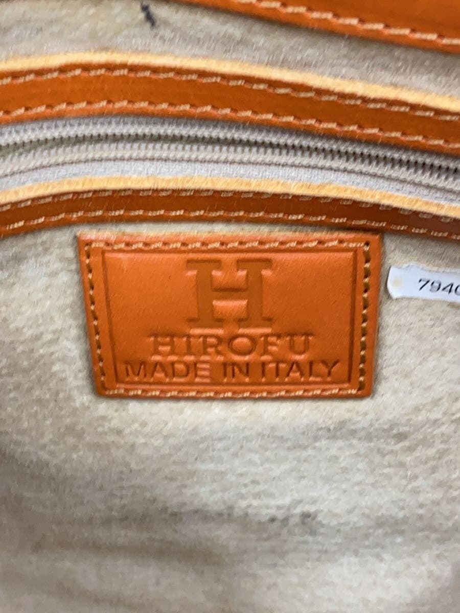 HIROFUH Logo Tote Bag Leather ORN 5