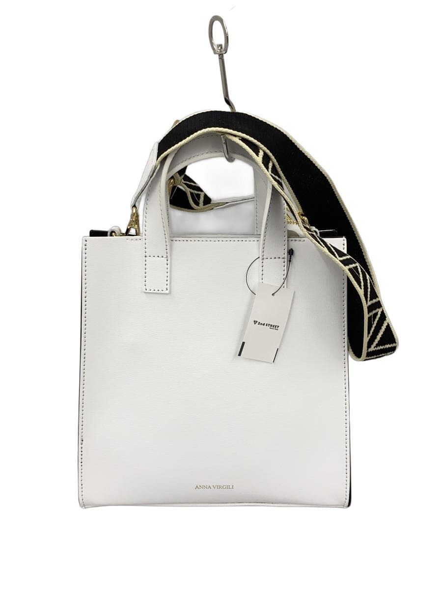 ANNA VIRGILI Shoulder Bag PVC WHT Solid