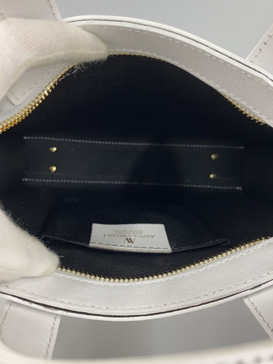 ANNA VIRGILI Shoulder Bag PVC WHT Solid 6