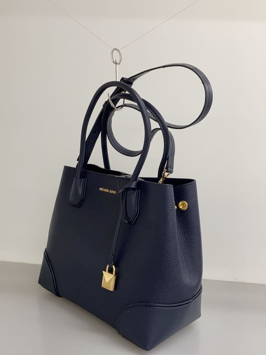 MICHAEL KORSMERCER GALLERY 2-Way Tote Bag Shoulder Bag Leather NVY 30H7GZ5T6T 2