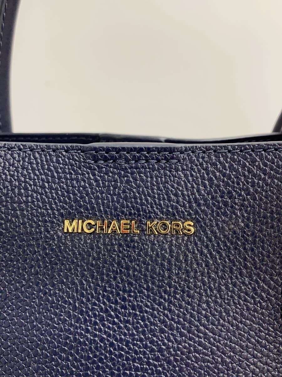 MICHAEL KORSMERCER GALLERY 2-Way Tote Bag Shoulder Bag Leather NVY 30H7GZ5T6T 5