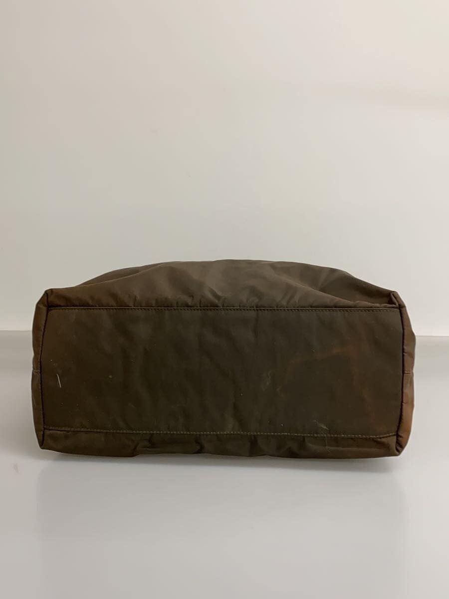 PRADA Triangle Logo Tote Bag Nylon BRW 4