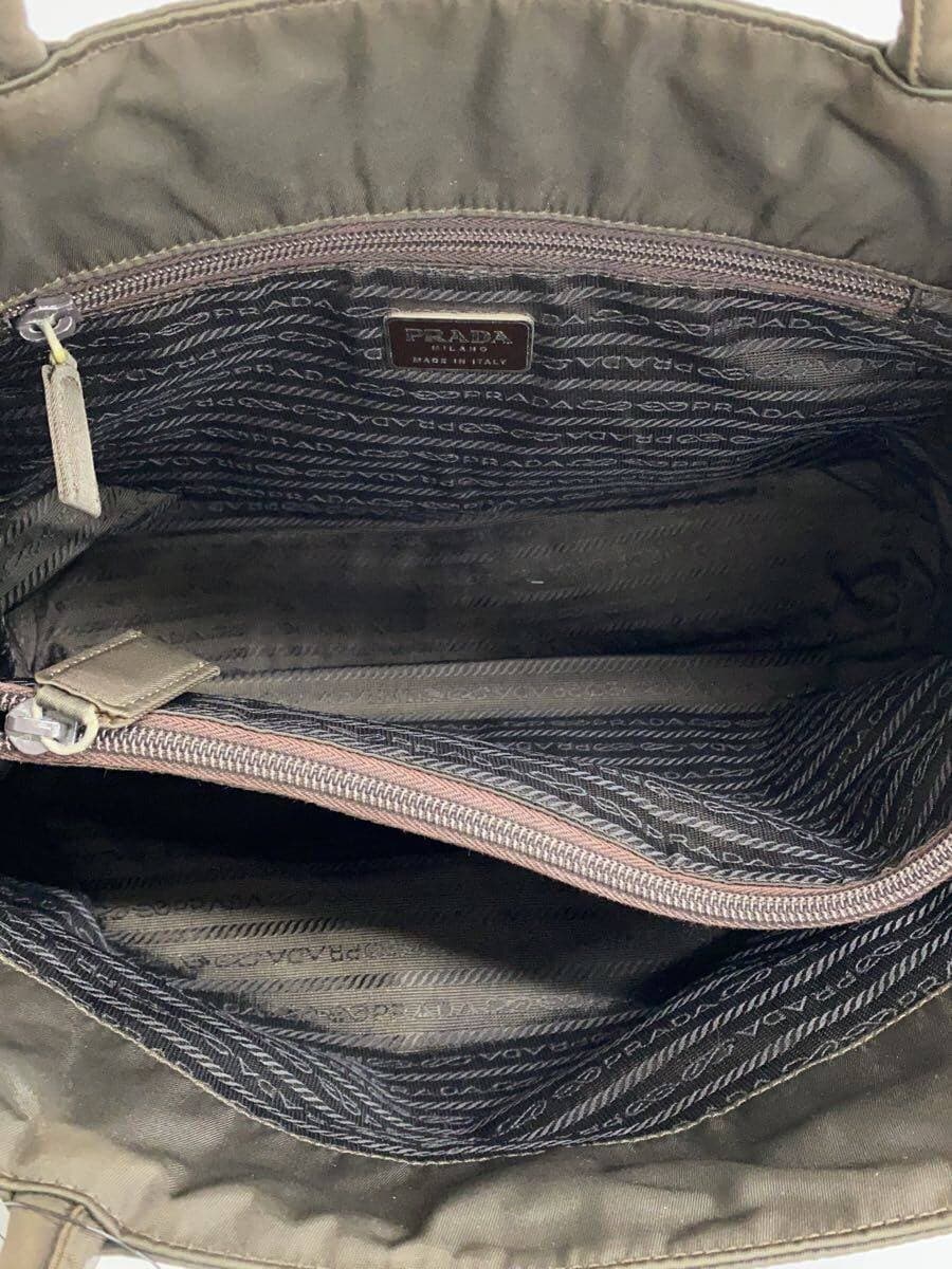PRADA Triangle Logo Tote Bag Nylon BRW 6