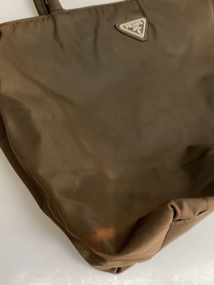 PRADA Triangle Logo Tote Bag Nylon BRW 7