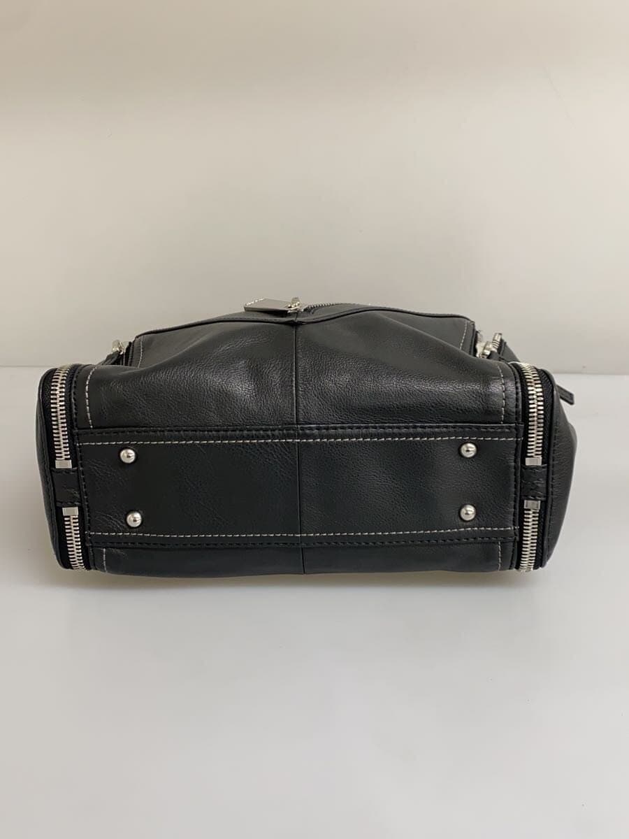 DIESELLE-ZIPPER Handbag Leather BLK 4