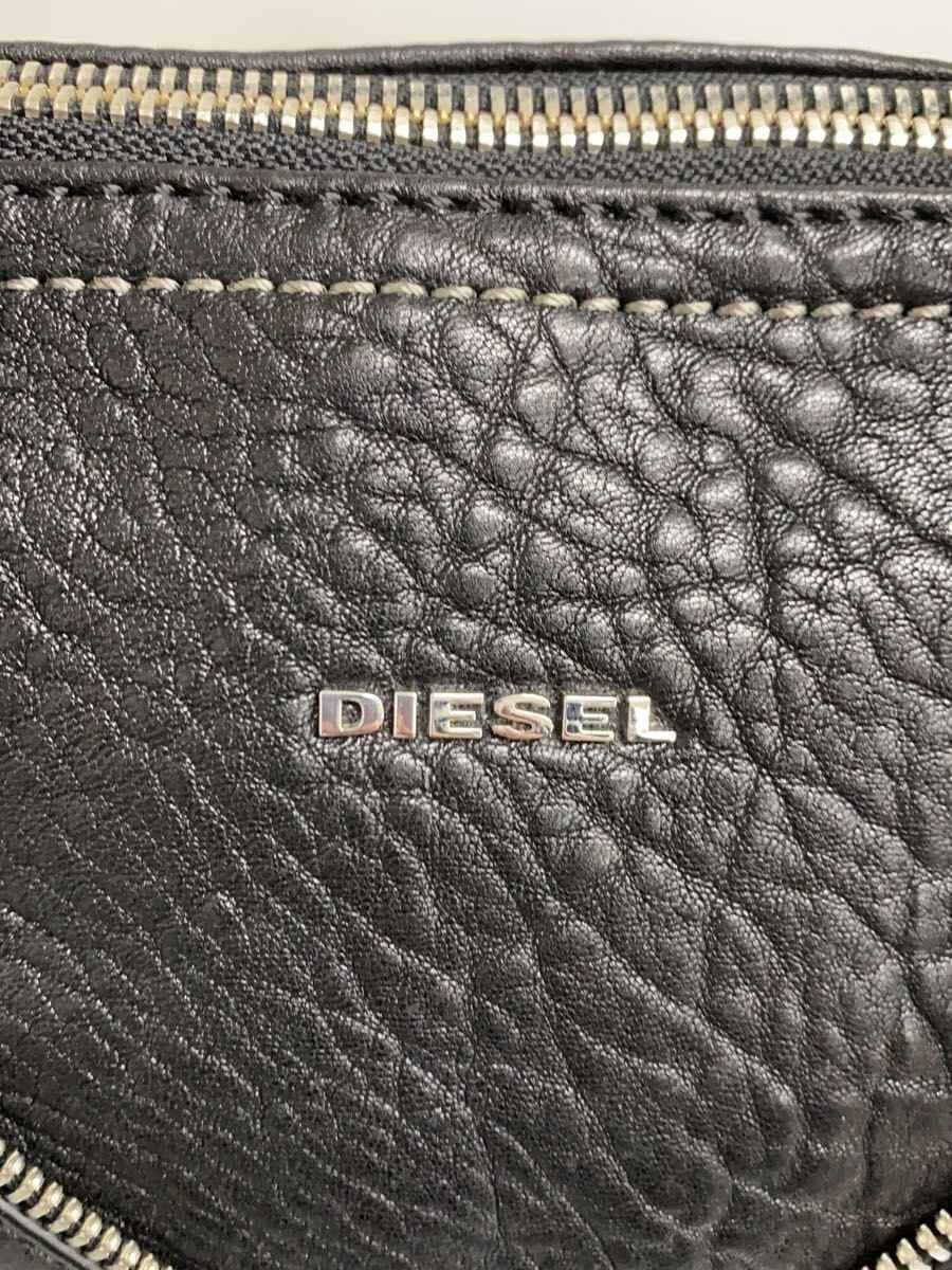 DIESELLE-ZIPPER Handbag Leather BLK 5