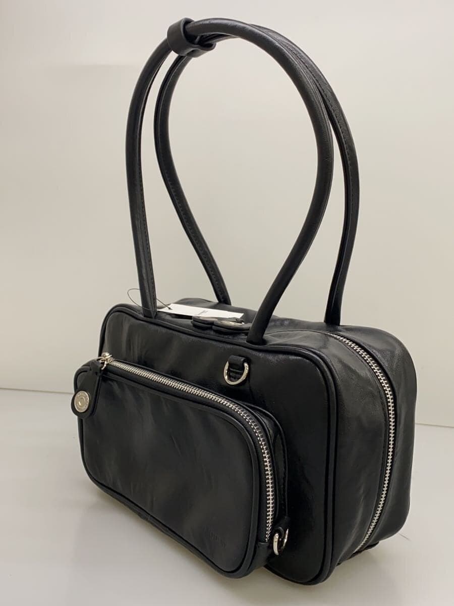 MOUSSYBIG POCKET Mini Tote Tote Bag Leather BLK 2