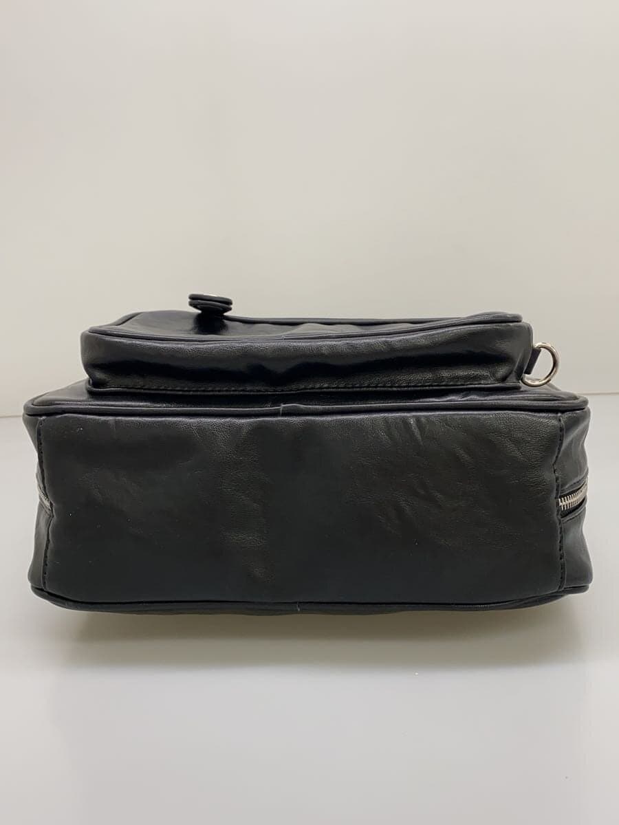 MOUSSYBIG POCKET Mini Tote Tote Bag Leather BLK 4