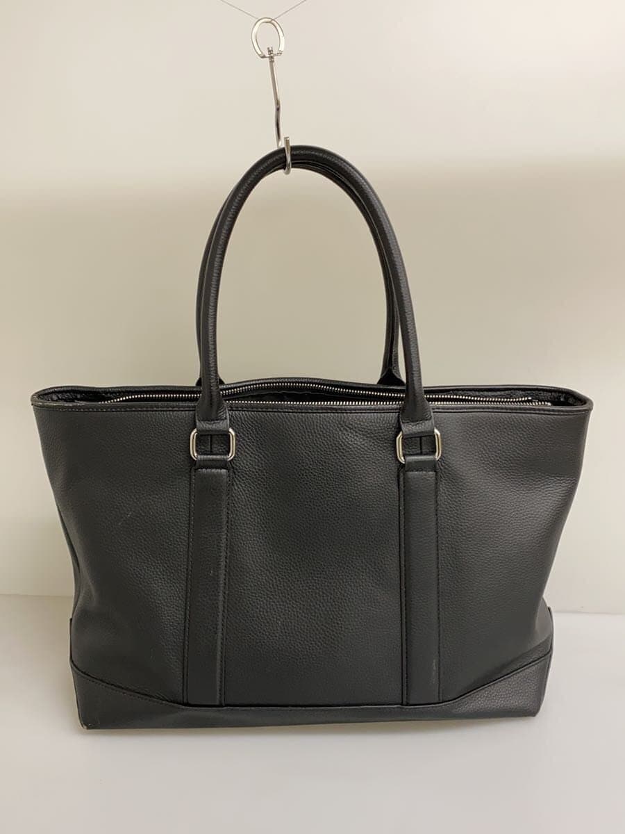 UNITED ARROWS green label relaxing Business Bag Tote Bag Leather BLK 3