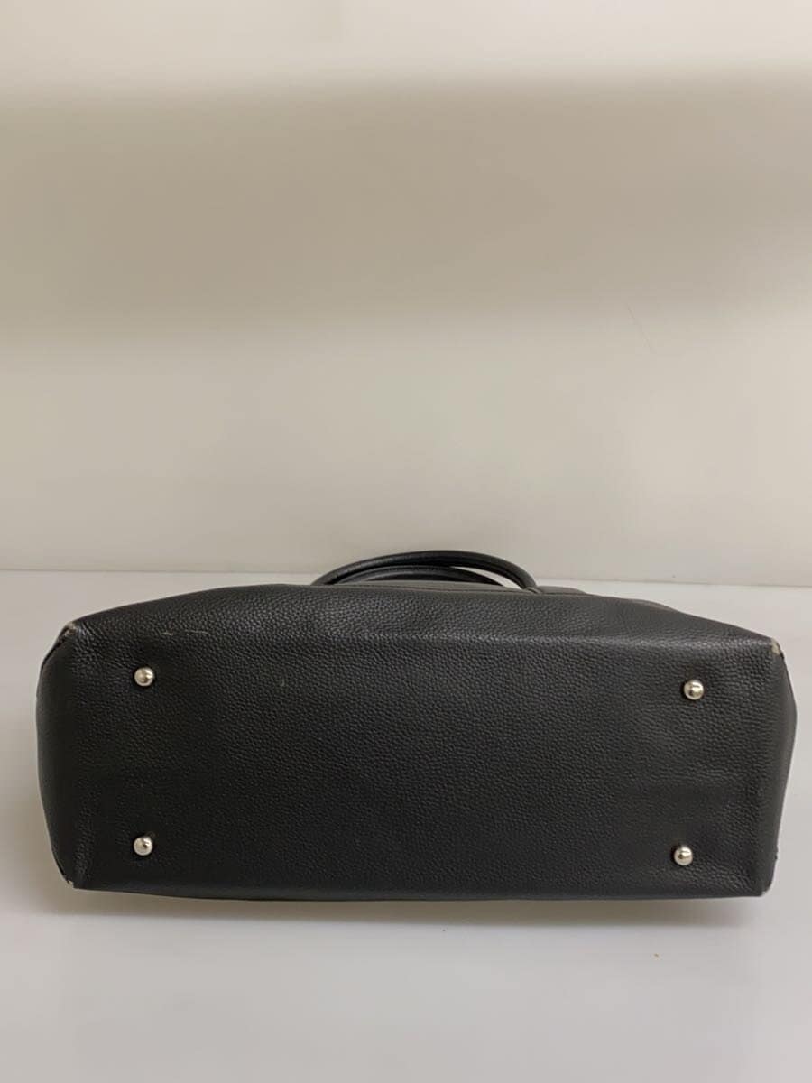 UNITED ARROWS green label relaxing Business Bag Tote Bag Leather BLK 4